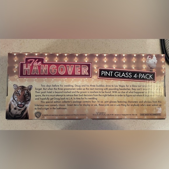 The Hangover Glasses  4-Pack (pint) - Picture 3 of 3